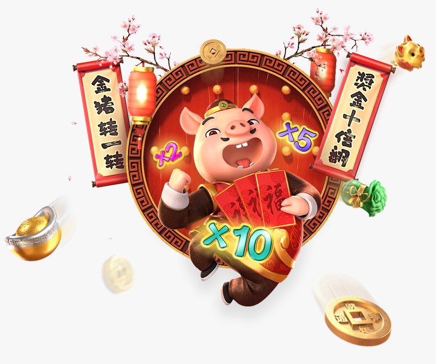Piggy Gold — porco dourado festa chinesa